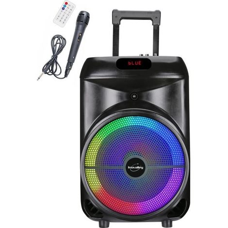 Lautsprecher-Trolley - INOVALLEY - KA122 - 700W - Bluetooth - Licht