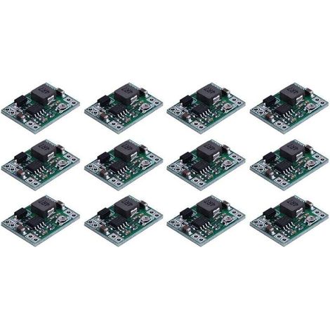 12 PièCes MP1584 DC-DC Module D'Alimentation Abaisseur 3A Convertisseur RéGlable pour Remplacer 24V 12V 5V 3V