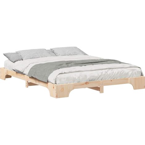 Maison Exclusive - Estructura de cama Marrón 160 x 210 cm Madera