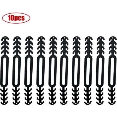 Accessoire - HA10683 - Support de masque en silicone - Antidérapant - Réglable - Lot de 10 noir (1/4)