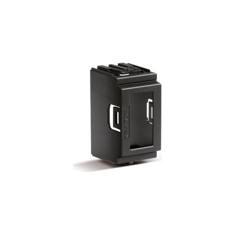 DKA/VI - Adaptador para serie civil VIMAR® IDEA, color NEGRO. Paquete de 5 uds.