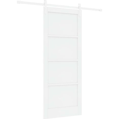 Maison Exclusive - Schiebetür Weiß 83 x 202 cm Massives Kiefernho