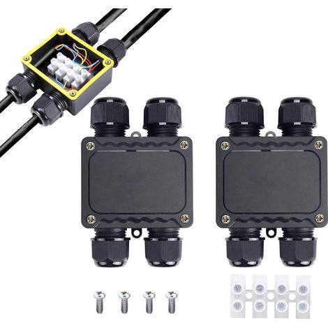 Boîte de jonction étanche/ 4 voies connecteurs de câble /M25 presse-étoupe/Ø 9mm-12mm Boîte de jonction de câble de type H (1/5)