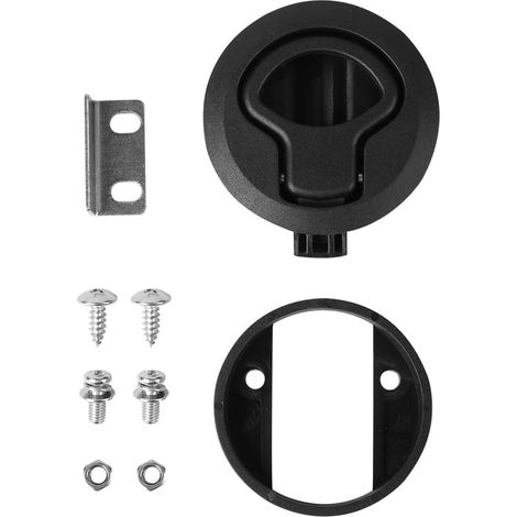 Loquet Encastré Noir Grosse Taille 1/4 (1/5)