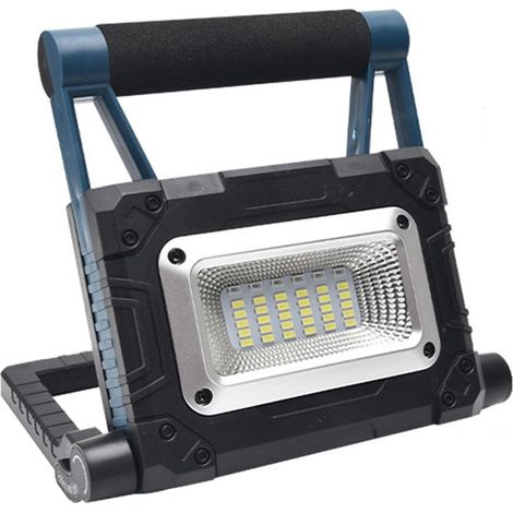 Lampe De Travail Led Rechargeable Usb Et Solaire - Étanche Ip65 - Pour Camping Randonnée Pêche Jardin - 1 Pièce (1/5)