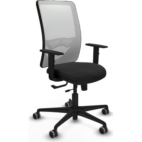 Silla de oficina piqueras y crespo Zulema negro cuero sintético (1/2)