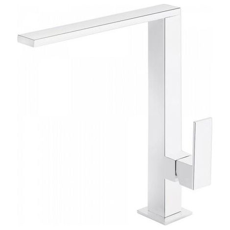 Mitigeur évier bec 34x10 mm Blanc Mat TOP TRES COLORS - TRES 006486BM (1/2)