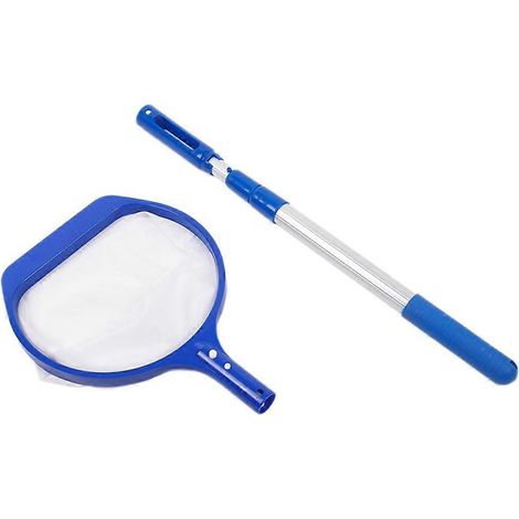 Poolskimmer mit Teleskopstiel, Skimmer, Reinigungsfilter, Reinigungszubehör für Schwimmbäder und Teiche (1/5)