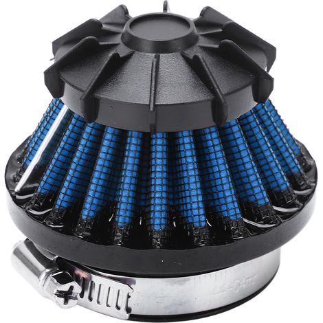 Filtre à air 4 en 1 pour mini-motos, quads et véhicules utilitaires sport (diamètre intérieur 35 mm, 42 mm, 48 mm et 50 mm) - Bleu (1/5)