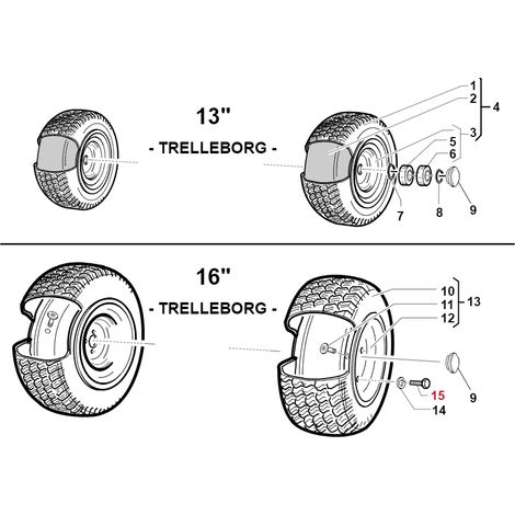 M12X1.25X25 ORIGINAL GIANNI FERRARI Profi-Rasentrainer 00111300055