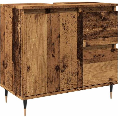 Maison Exclusive - Badschrank Altholz-Optik 65x33x60 cm Holzwerks