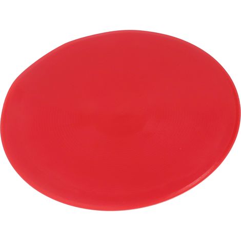 Packung mit 10 leuchtend roten Markierungsscheiben für Sportplätze, geeignet für Tennis- und Fußballtrainingsplätze. (1/5)