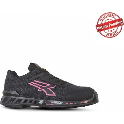 Zapato de  seguridad para  mujer  MICHELLE  T.38  W.11  negro/rosa  S1PS  FO  SR  ESD