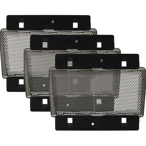 vhbw 3x Scherblatt kompatibel mit Braun 5447, 3770, 3775, 3773, 5632, 3774, 5634, 3733, 5628, 3734, 5629, 5449 Rasierer Silber Grau