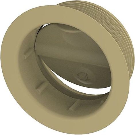 Grille de ventilation réglable, 65 mm, beige