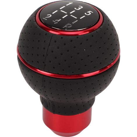 Levier de vitesses 5 rapports M8 M10 M11 M12 universel en aluminium pour voiture boîte manuelle pommeau rouge (1/5)