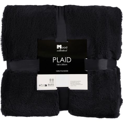 In The Mood Collection Plaid Noir H2xl150xL200cm (1/4)