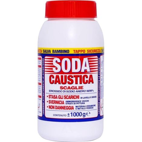 MARTEN SODA CAUSTICA A SCAGLIE PERCARBONATO DI SODIO 1 KG STASA SCARICHI SVERNICIA NON DANNEGGIA
