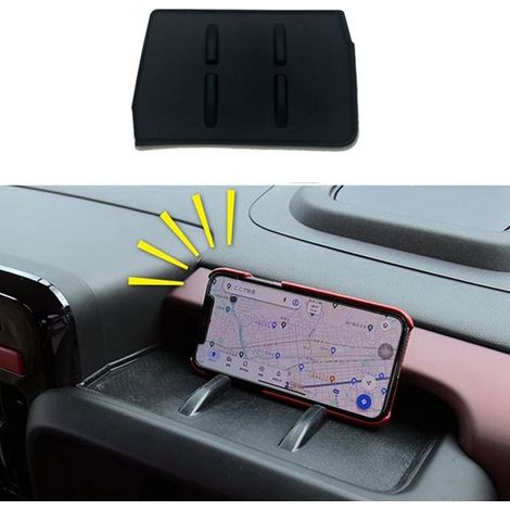 Erhältlich in 1 Farbe: Schwarz Material: TPE Handyhalterung für das Armaturenbrett, rutschfeste Matte, Autoinnenausstattung. (1/5)