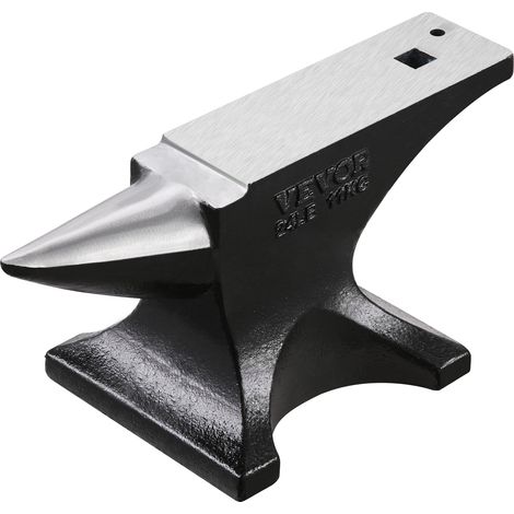 VEVOR Yunque de Un Solo Cuerno 11,5 kg Yunque de Acero Fundido Yunque de Cuerno Redondo Resistente de Alta Dureza para Herreros con Encimera y Base Estable para Doblar, Dar Forma, Torcer Metales (1/5)
