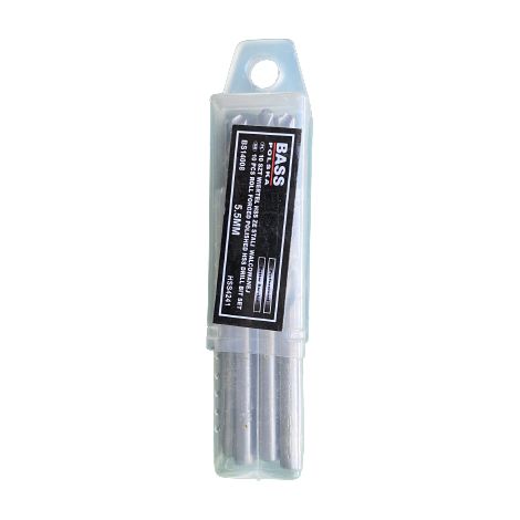 Punte da trapano in acciaio laminato HSS 4241, 5,5 mm, 10 pezzi (1/2)