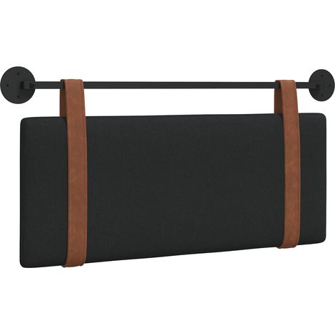 Tête de lit suspendue Uni Noir 110 x 55 x 5 cm PU antique (1/5)