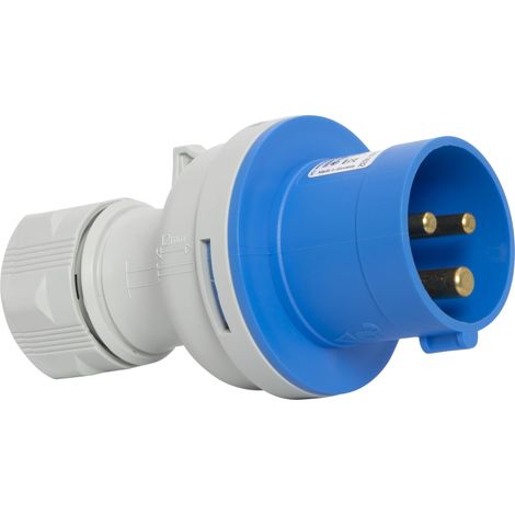SPINA ELETTRICA BRENNENSTUHL C/CONTATTO DI TERRA CEE A 3 POLI 16A/220V BLU 11019 (1/4)