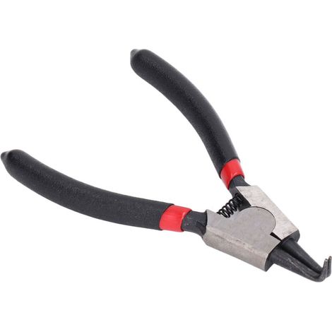 Jeffergarden Pince à circlips en acier au carbone traité thermiquement avec revêtement en caoutchouc, outil de réparation manuel 5 pouces (1/5)
