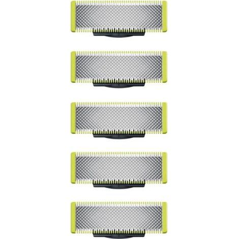 Applicable à Philips QP2520 QP2630 QP210 QP220 QP65 - Lames de rechange, pour rasoir/tondeuse électrique, acier inoxydable robuste, taille, stylisation et rasage, lot de 5 (1/5)