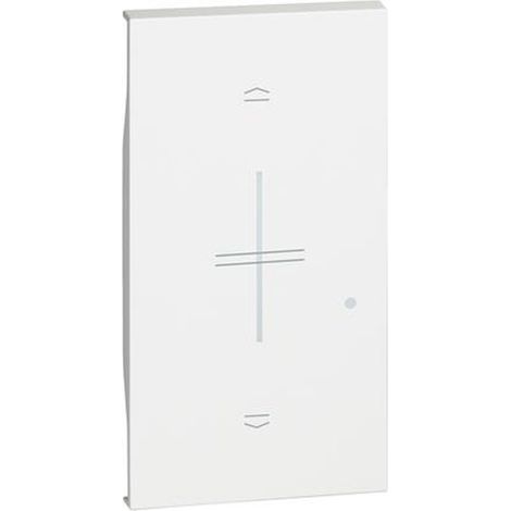 Enjoliveur Living Now with Netatmo pour commande volets 2 modules blanc BTICINO BTKW43M2