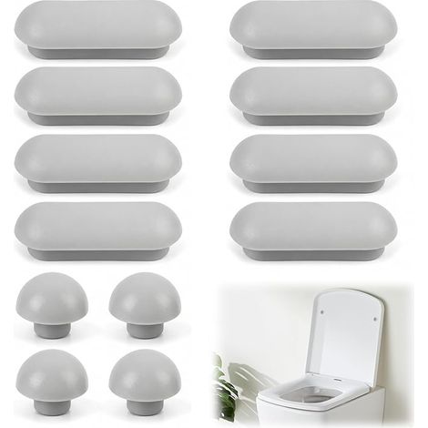 Tampons abattant WC Patins Anti Bruit Silicone Autocollants Accessoire WC Universel (1/5)