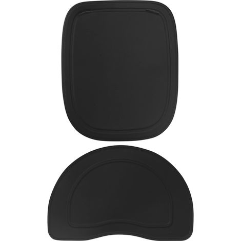 Coussin imperméable de Remplacement pour Chaise modèle Groovy de Couleur Noire, Noir