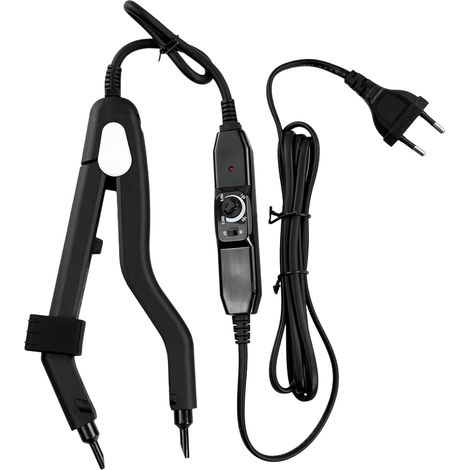 Fer à friser pour extensions de cheveux, 100-240 V, outil pour extensions de cheveux, connecteur d'extension de cheveux de salon, outil de fer à friser pour salon (1/5)