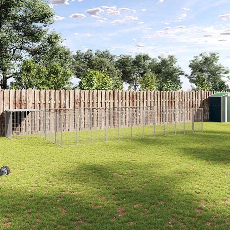 Hundezwinger Silbern 22,99 m² Stahl
