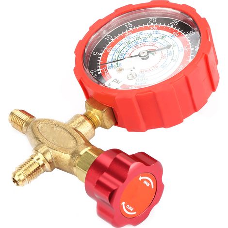 Manomètre et vanne de climatisation, 800 psi, 55 kgf cm, compatibles avec les fluides frigorigènes R404a, R22, R410 et R134a (1/5)