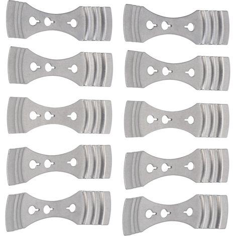 Lot de 10 porte-mèches de bougie professionnels en acier inoxydable, portables, pour centrer les mèches de bougies à faire soi-même (1/5)