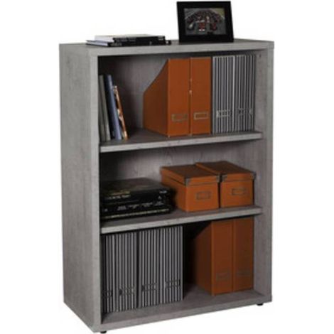 PRATICO LIBRERIA 35,7X81,6XH112 CM CEMENTO