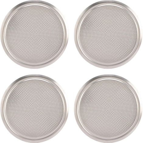 Grille de haut-parleur de porte en alliage d'aluminium, finition électroplaquée, protection ronde pour modification de voiture (1/5)