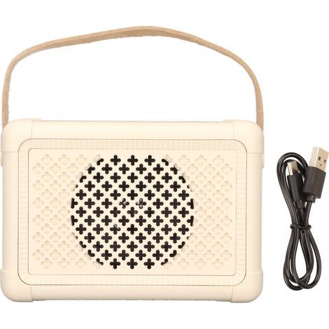 Mini altoparlante stereo Bluetooth portatile vintage per feste in spiaggia (1/5)