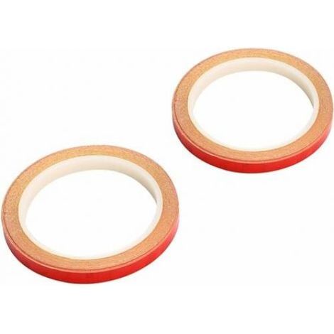 Banda Reflectante Microprismatica - 5 cm x 5 m - Para Bicicleta Moto Coche - Roja - 2 Rollos (1/5)