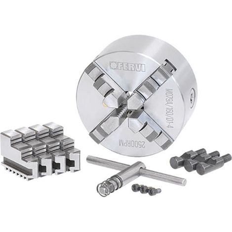 Mandrino tornio autocentrante FERVI M079A/160/D1-4 - 4+4 griffe - Ø 160 mm - CAMLOCK D1-4 - ghisa (1/4)
