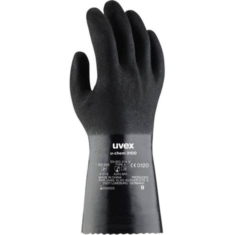 Gants de protection chimique U-Chem 3100 UVEX 60968 - 1 paire - 10 (1/2)
