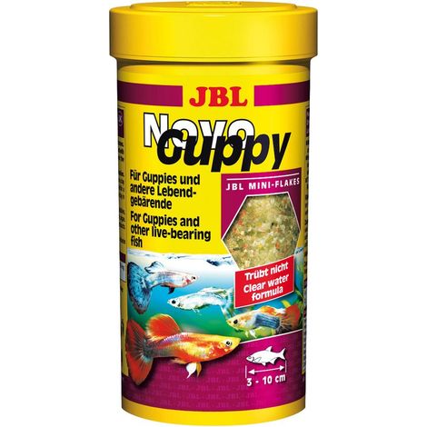 JBL NovoGuppy 100ml Hauptfutter für Lebendgebärende z. B. Guppys