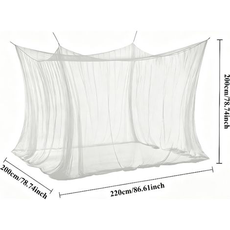 Moustiquaire de tente anti-insectes pour camping, pique-nique et réception de jardin, tonnelle anti-moustiques, Composition : 200200210, Couleur : blanc (1/5)