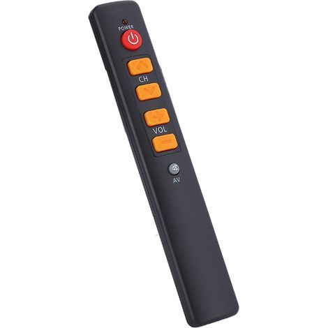 Programmierbare Universalfernbedienung mit großen Tasten, intelligenter Controller für Fernseher, Set-Top-Box, DVD-Player, DVB-Receiver, Hi-Fi-Anlage und Videorecorder. (1/5)