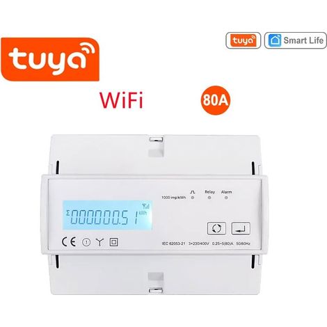 Tuya Contatore di Energia Elettrica Trifase Smart Wi-Fi 80A Multifunzione (1/5)