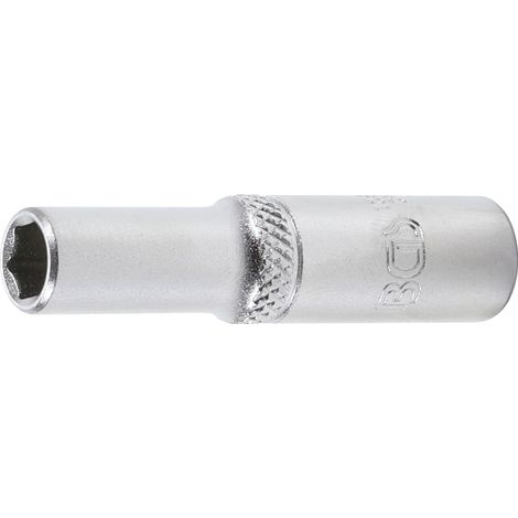 Llave de vaso hexagonal, larga  entrada 6,3 mm (1/4")  1/4"