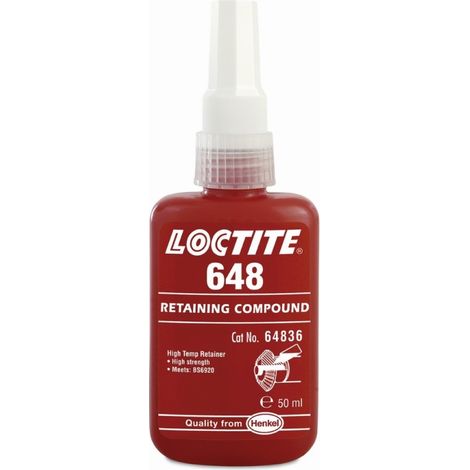 Retenedor alta temperatura loctite 648-50ml