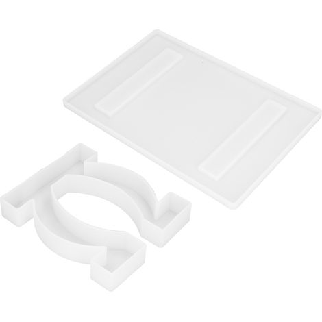 DIY-Silikonform für einen Miniatur-Harztisch, O-förmige Beine + Tischplatten-Set 60-784, Bürodekoration, kreative Aufbewahrung (1/5)