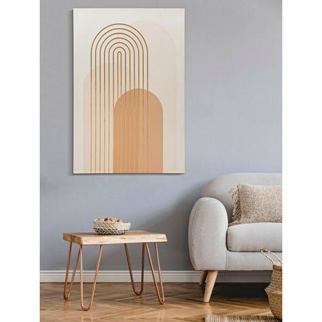 Dmora - Quadro Richard, Dipinto da parete, Pannello ornamentale, Accessorio decorativo, 80x3 h120 cm, Multicolore (1/5)